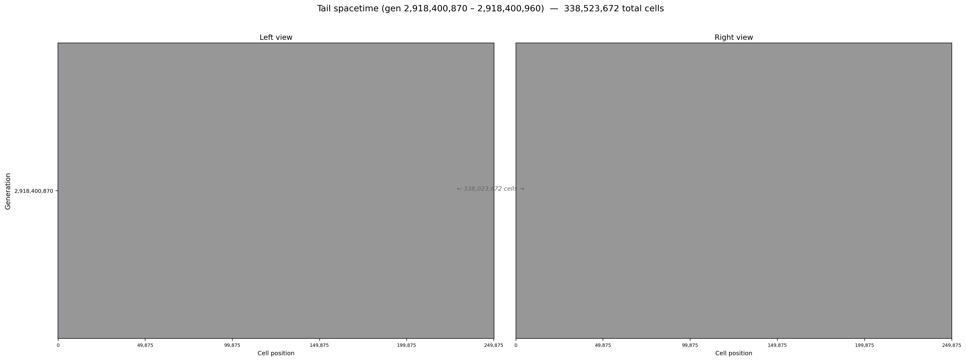 Tail spacetime combined